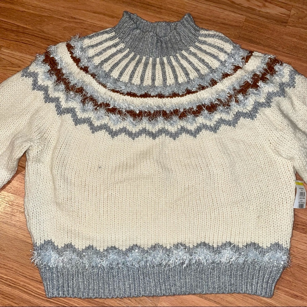 Lou & Grey Fair Isle Gorgeous Sweater Oversized Size X Large - Picture 11 of 16
